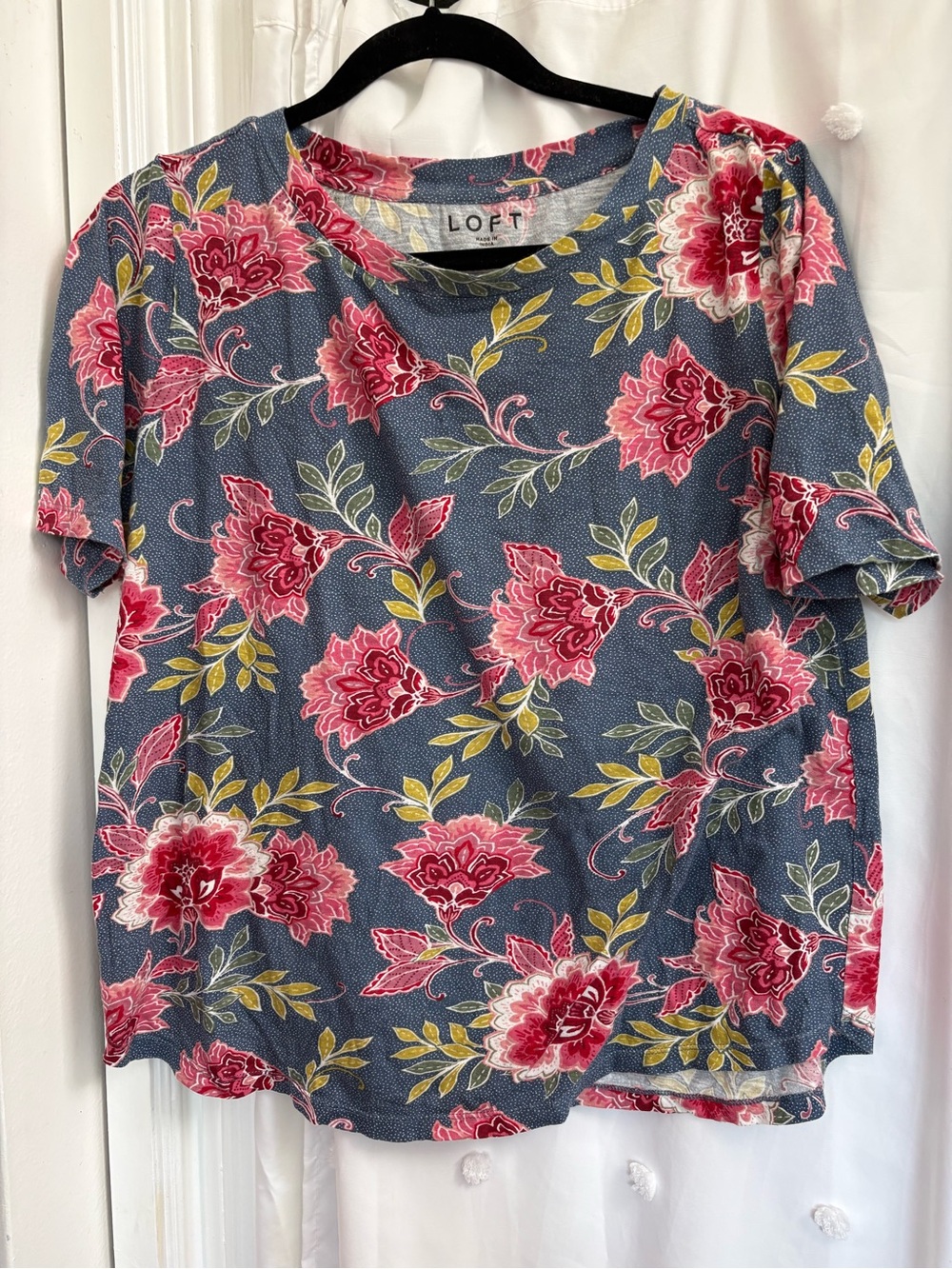 LOFT Classy Floral Short-Sleeve T-shirt